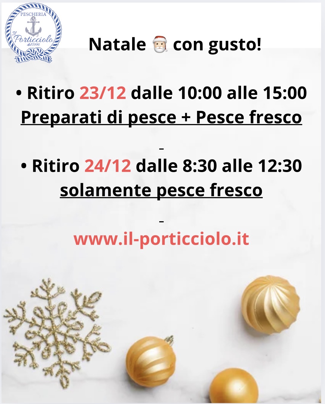 Speciale Natale 2024 Pesce Fresco Ciampino